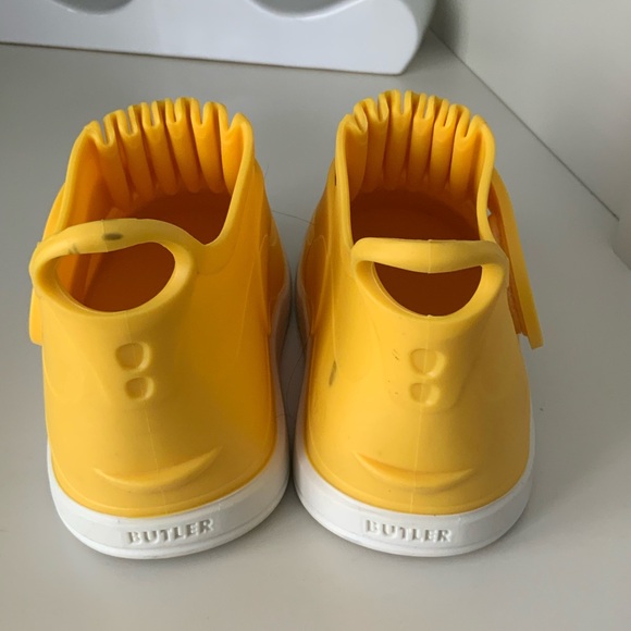 BUTLER Rockhopper Overshoe Kids Rubber Waterproof All Weather Yellow Size 6 7 8 - Picture 9 of 16